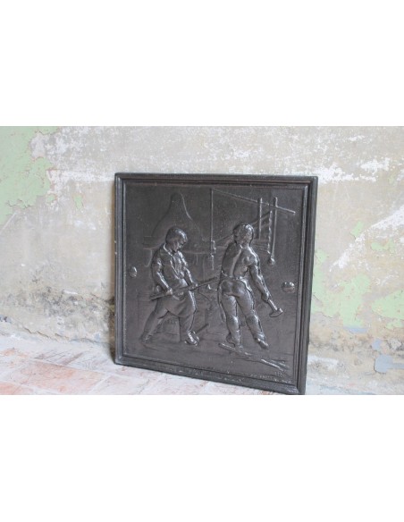 138 PRIMO-NOVECENTESCA PIASTRA PER FONDO CAMINETTO, MEDIA MISURA