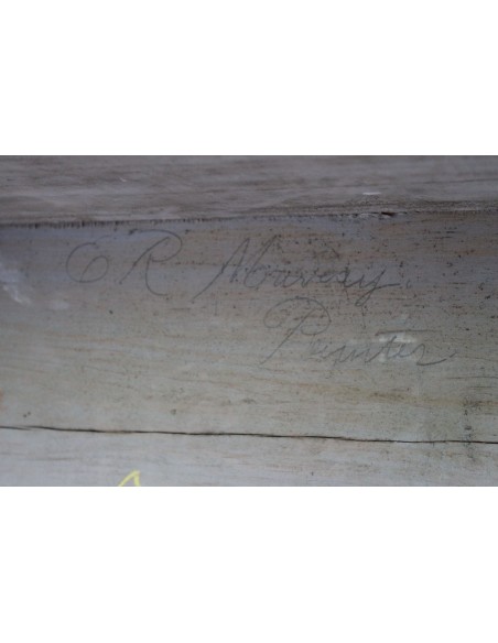 1003 AG IMPORTANTE E FIRMATISSIMO CAMINO IN ESSENZA DI PINO E STUCCHI D'ARTE