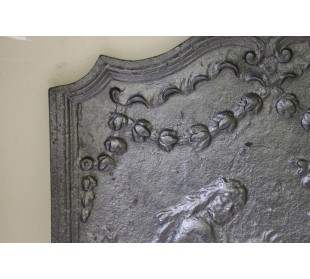 146 PIASTRA IN GHISA RAFFIGURANTE UNA DELLE FATICHE DI... 2