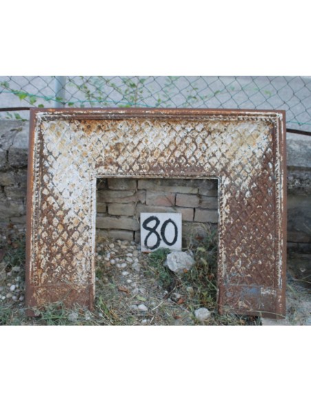 CG 080 CAMINO CONTROCUORE IN GHISA ARTISTICA A "TAPISSERIE"