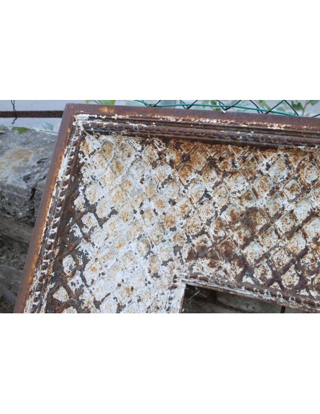 CG 080 CAMINO CONTROCUORE IN GHISA ARTISTICA A "TAPISSERIE"