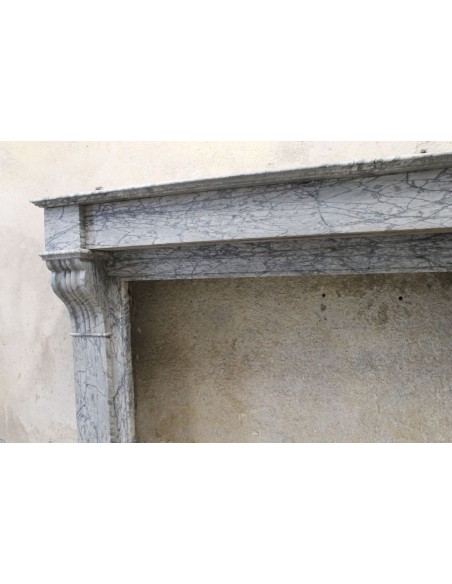 406 CAMINETTO MODILLON IN CERULEO MARMO BLEU FLEURI