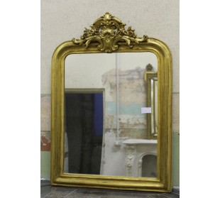 047P PICCOLA ELEGANTE SPECCHIERA LUIGI XV CON CIMASA