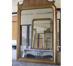 216 SPECCHIERA LUIGI FILIPPO A FOGLIA D'ORO E SPECCHIO AL...