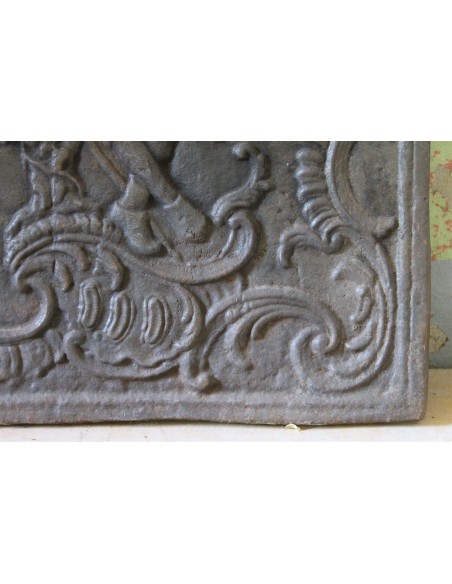 139 GRANDE PIASTRA A CAPPELLO DI GENDARME RAFFIGURANTE PAN