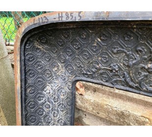 CG 042 FLOREALE CAMINO CONTROCUORE LUIGI XIV IN GHISA... 2