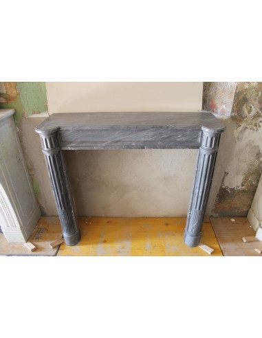 210 CAMINETTO LUIGI XVI A COLONNA SCOLPITO IN...