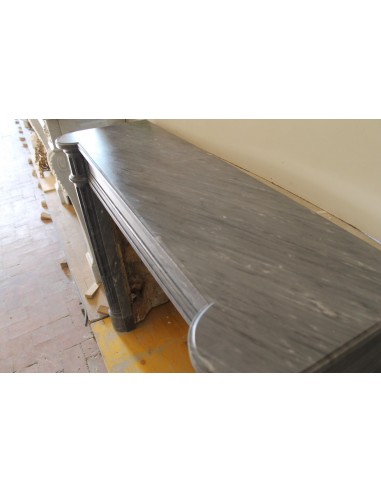 210 CAMINETTO LUIGI XVI A COLONNA SCOLPITO IN...