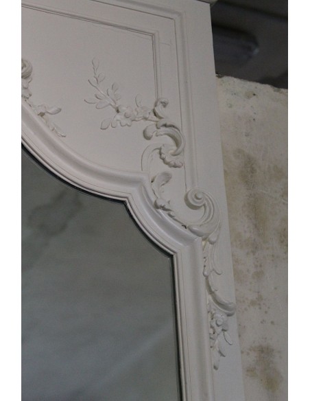 033G CAMINIERA BIANCO LACCATA PARTICOLARMENTE ALTA E SNELLA