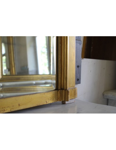 021M SNELLA ED ORIGINALE CAMINIERA LIBERTY CON CRISTALLO MOLATO D'ORIGINE