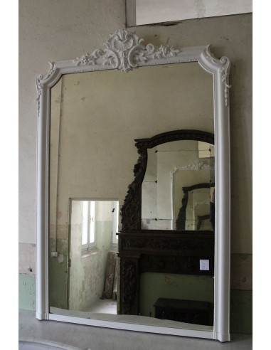 290 BIANCA CAMINIERA BAROCCA IN LEGNO E STUCCO