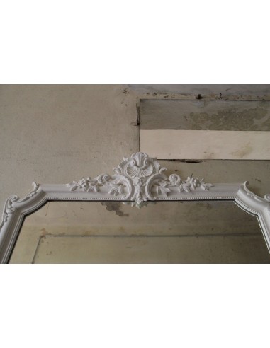 290 BIANCA CAMINIERA BAROCCA IN LEGNO E STUCCO