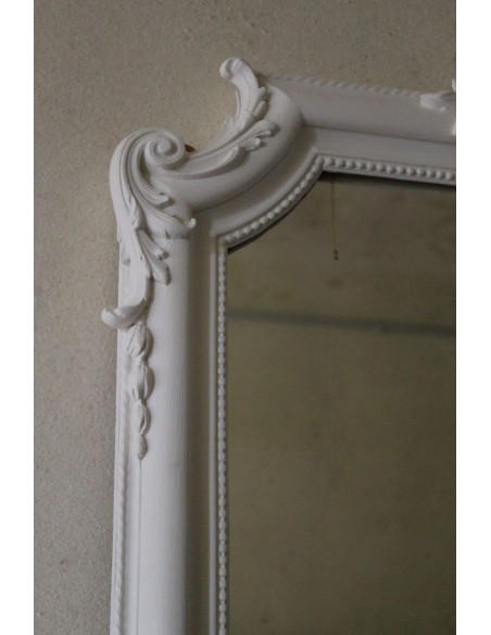 290 BIANCA CAMINIERA BAROCCA IN LEGNO E STUCCO