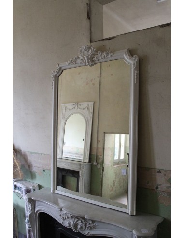 290 BIANCA CAMINIERA BAROCCA IN LEGNO E STUCCO