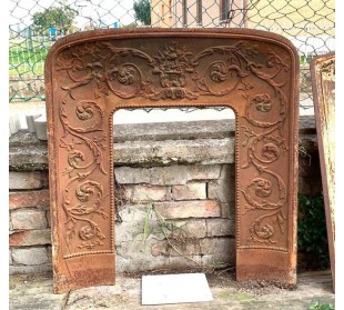 CG 099 CONTROCUORE CAMINO ANTICO LUIGI XIV IN GHISA...