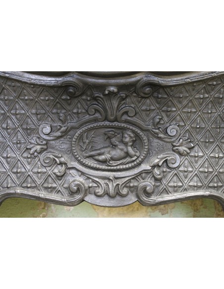 002GH LARCHER, MODELLO "BEBÉ" FONDO A TAPISSERIE,  PIANALE IN MARMO NERO MARQUINIA