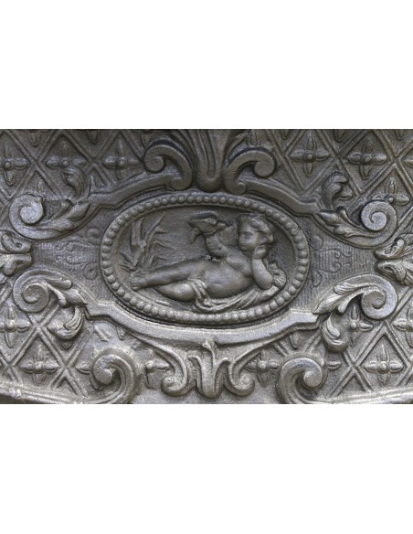 002GH LARCHER, MODELLO "BEBÉ" FONDO A TAPISSERIE,  PIANALE IN MARMO NERO MARQUINIA