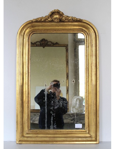 261 SPECCHIERA LUIGI XV IN FOGLIA D'ORO DI PICCOLE DIMENSIONI