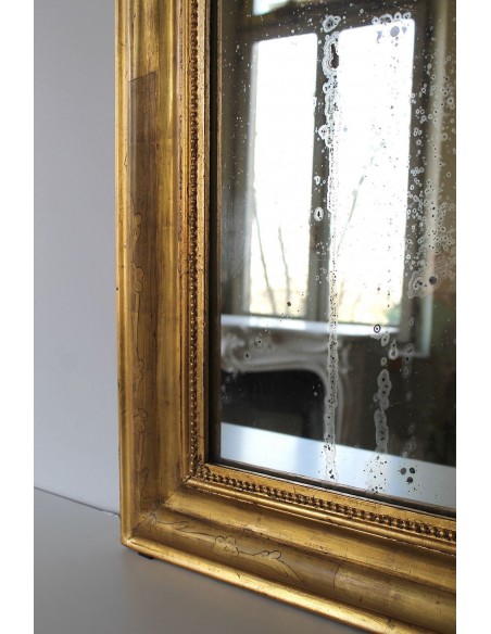 261 SPECCHIERA LUIGI XV IN FOGLIA D'ORO DI PICCOLE DIMENSIONI