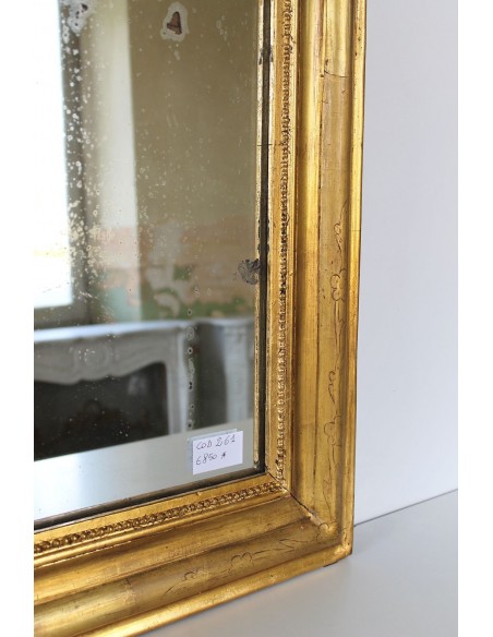 261 SPECCHIERA LUIGI XV IN FOGLIA D'ORO DI PICCOLE DIMENSIONI