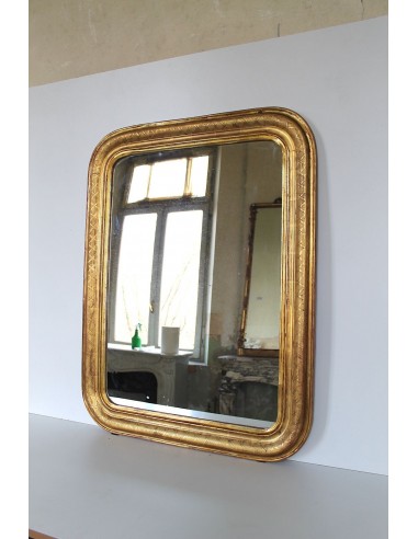 013 ANTICA SPECCHIERA DORATA A VASSOIO, DI...
