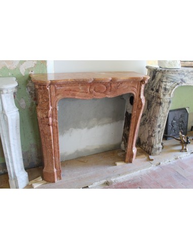 004 CAMINETTO LUIGI XV "PIED GALBÉ" SCOLPITO IN...