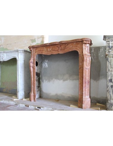 004 CAMINETTO LUIGI XV "PIED GALBÉ" SCOLPITO IN...