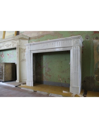 227 CAMINETTO LUIGI XVI "DEUX FLEURS GALBÉ"...