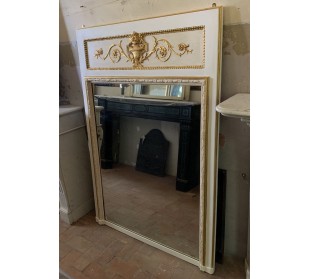 013G CAMINIERA NAPOLEONE III A PANNELLO, LACCA BIANCA E... 2