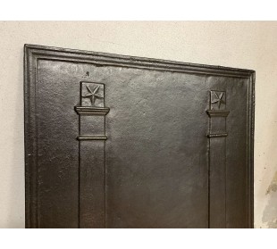 102 MASSONICA PIASTRA "DEUX COLONNES" IN GHISA D'ARTE 2