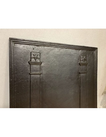 102 MASSONICA PIASTRA "DEUX COLONNES" IN GHISA D'ARTE