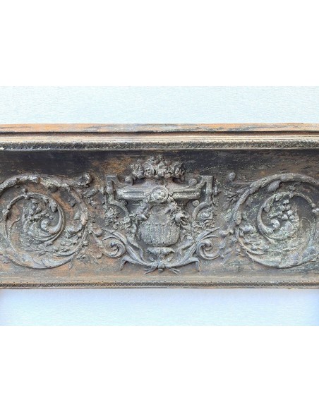 CG 060 CAMINO CONTROCUORE LUIGI XVI "ROSACES" IN FUSIONE DI GHISA ARTISTICA