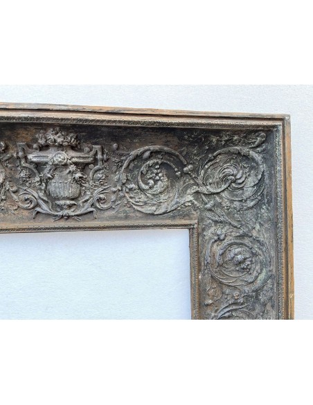 CG 060 CAMINO CONTROCUORE LUIGI XVI "ROSACES" IN FUSIONE DI GHISA ARTISTICA