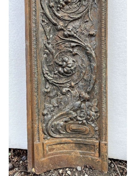 CG 060 CAMINO CONTROCUORE LUIGI XVI "ROSACES" IN FUSIONE DI GHISA ARTISTICA