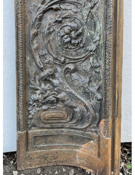 CG 060 CAMINO CONTROCUORE LUIGI XVI "ROSACES" IN FUSIONE DI GHISA ARTISTICA