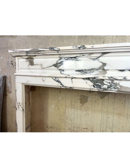 300 CAMINO ART DECO' IN PREZIOSO MARMO BRECCIA MEDICEA