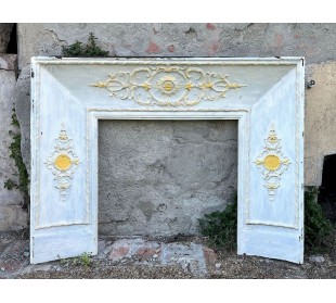 CG 098 CAMINO CONTROCUORE NEOCLASSICO IN FUSIONE DI GHISA...