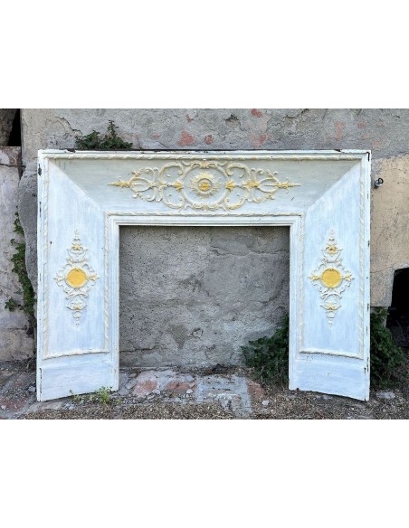 CG 098 CAMINO CONTROCUORE NEOCLASSICO IN FUSIONE DI GHISA ARTISTICA