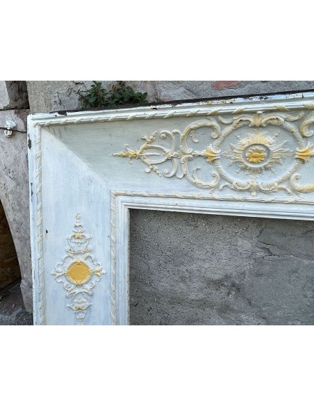 CG 098 CAMINO CONTROCUORE NEOCLASSICO IN FUSIONE DI GHISA ARTISTICA