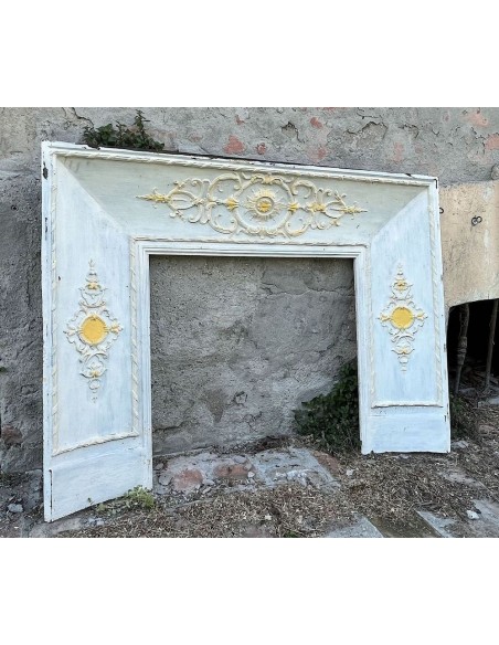 CG 098 CAMINO CONTROCUORE NEOCLASSICO IN FUSIONE DI GHISA ARTISTICA