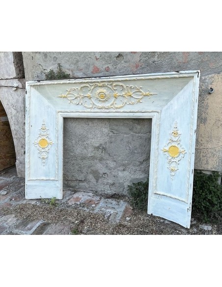 CG 098 CAMINO CONTROCUORE NEOCLASSICO IN FUSIONE DI GHISA ARTISTICA