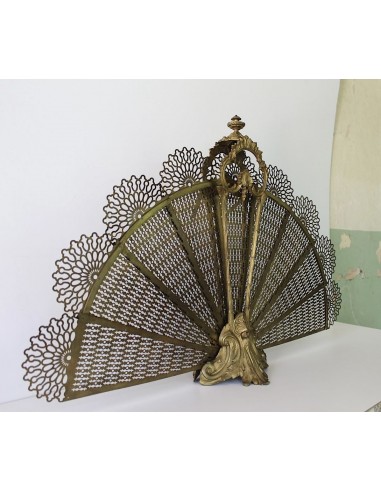 001 ANTICO PARASCINTILLE A VENTAGLIO IN FUSIONI...