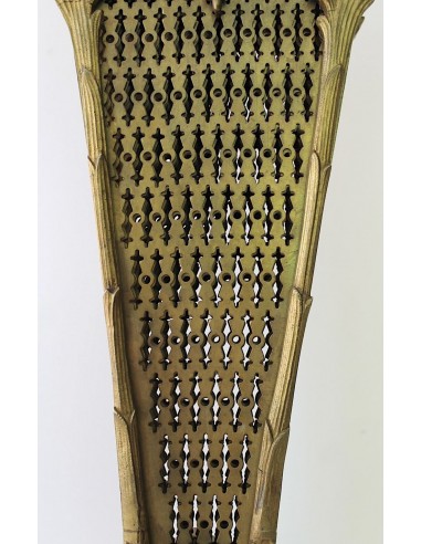 001 ANTICO PARASCINTILLE A VENTAGLIO IN FUSIONI...