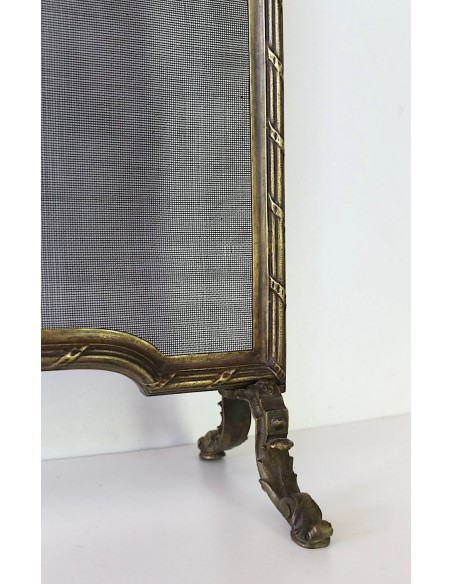 VENDUTO DIVAIO PARASCINTILLE NEOCLASSICO FLOREALE IN FUSIONE DI BRONZO