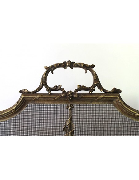 VENDUTO DIVAIO PARASCINTILLE NEOCLASSICO FLOREALE IN FUSIONE DI BRONZO