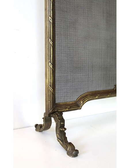 VENDUTO DIVAIO PARASCINTILLE NEOCLASSICO FLOREALE IN FUSIONE DI BRONZO