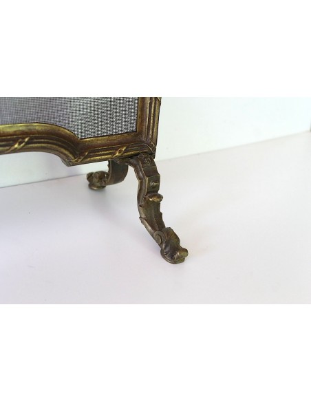 VENDUTO DIVAIO PARASCINTILLE NEOCLASSICO FLOREALE IN FUSIONE DI BRONZO