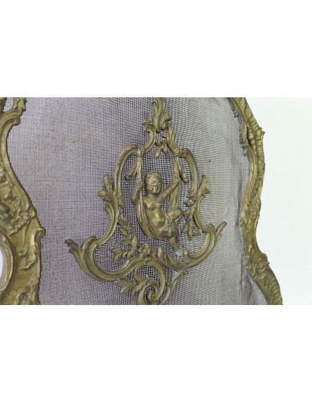 014 ANTICO PARASCINTILLE IN BRONZO, TRA BAROCCO E NATURALISMO