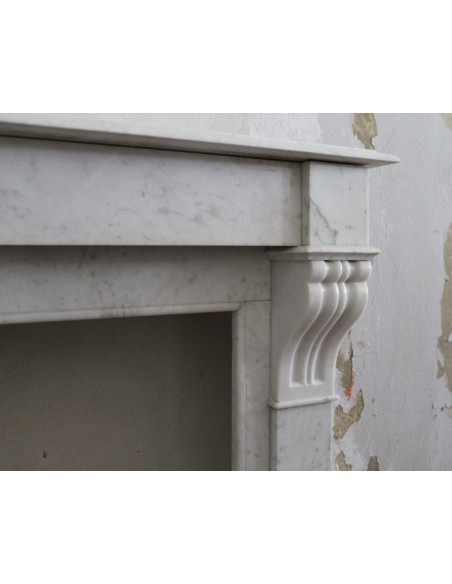 415 CAMINO LUIGI FILIPPO "MODILLON" IN MARMO BIANCO CARRARA QUALITA' GIOIA