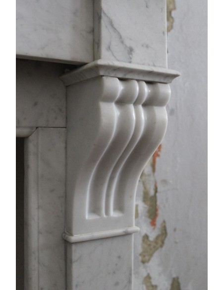 415 CAMINO LUIGI FILIPPO "MODILLON" IN MARMO BIANCO CARRARA QUALITA' GIOIA